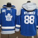 Men's Toronto Maple Leafs #88 William Nylander Blue Lace-Up Pullover Hoodie