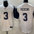 George Pickens Jersey Dallas Cowboys #3 White Navy Stitched