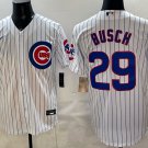 Michael Busch Jersey Chicago Cubs #29 White Stitched