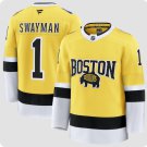 Jeremy Swayman Jersey Boston Bruins #1 Gold 2026 Stadium Series Stitched