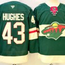 Quinn Hughes Minnesota Wild #43 Green Stitched