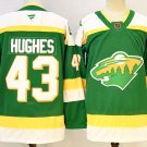 Quinn Hughes Minnesota Wild #43 Green White Stitched