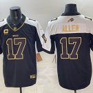 Josh Allen Jersey Buffalo Bills #17 Black White Stitchd