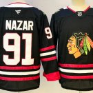 Frank Nazar Jersey Chicago Blackhawks #91 Black Stitched