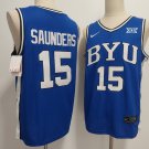 Richie Saunders Jersey #15 BYU Cougars Blue