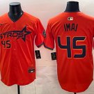 Tatsuya Imai Jersey Houston Astros #45 Orange 2025 City Connect Stitched