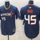 Tatsuya Imai Jersey Houston Astros #45 Navy 2025 City Connect Stitched