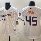 Tatsuya Imai Jersey Houston Astros #45 White 2025 City Connect Stitched