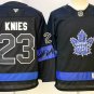 Matthew Knies Jersey Toronto Maple Leafs #23 Black Alternate Authentic