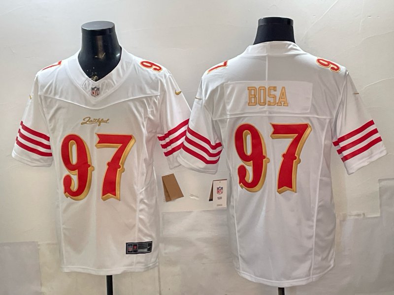 Nick Bosa Jersey San Francisco 49ers #97 White 2025 &acirc;��Rivalries&acirc;�� Stitched
