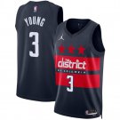 Trae Young Jersey Washington Wizards #3 Navy Stitched