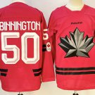 Jordan Binnington Canada #50 Red 2026 Replica Jersey Stitched