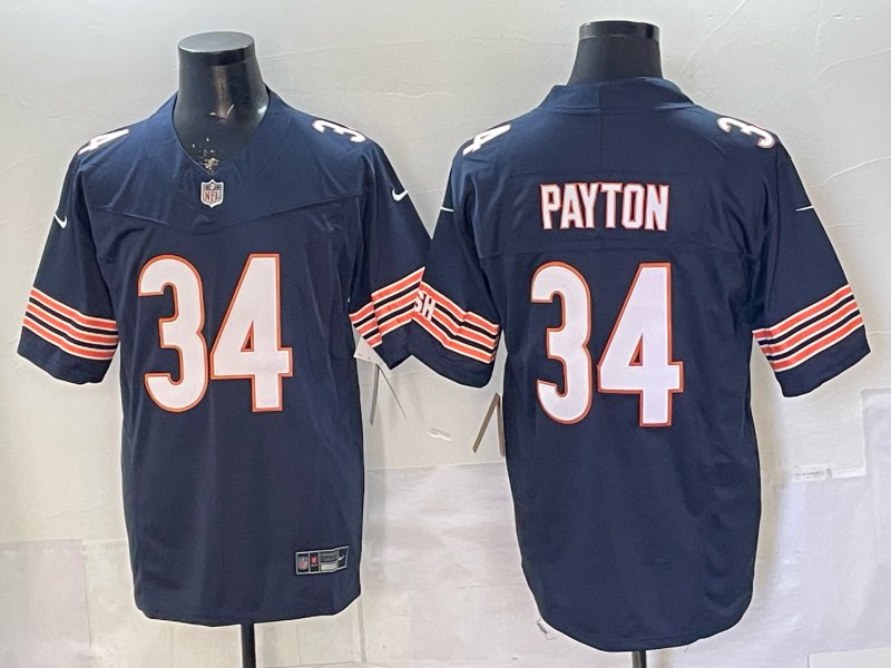 Walter Payton Jersey Chicago Bears #34 Navy F.U.S.E. Stitched