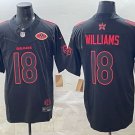 Caleb Williams Jersey Chicago Bears #18 New Black Red Stitched