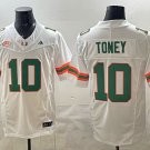 Malachi Toney Jersey Miami Hurricanes #10 White Stitched
