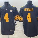 DK Metcalf Jersey Pittsburgh Steelers #4 Black Stitched Color Rush