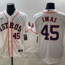 Tatsuya Imai Jersey Houston Astros #45 White Limited Stitched