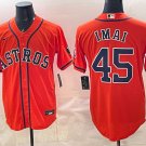 Tatsuya Imai Jersey Houston Astros #45 Orange Stitched