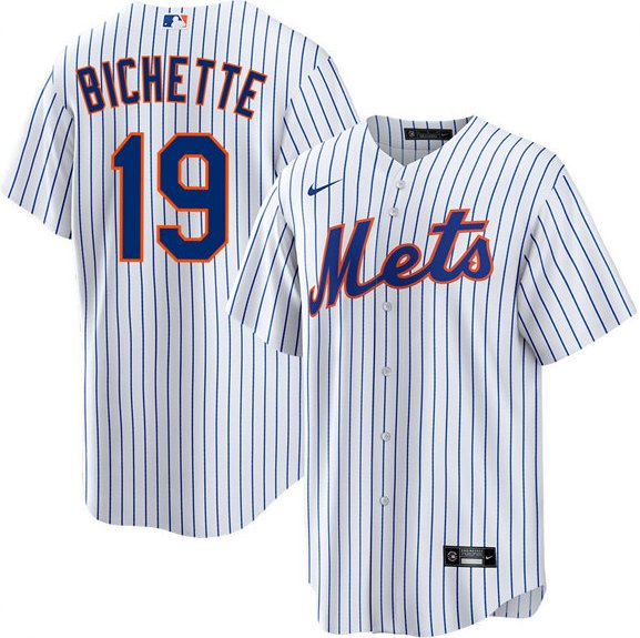 Bo Bichette Jersey New York Mets #19 White Stitched