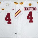 Cam Skattebo Jersey Arizona Sun Devils #4 White F.U.S.E. Stitched