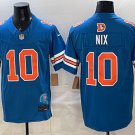Bo Nix Jersey Denver Broncos #10 Blue Stitched