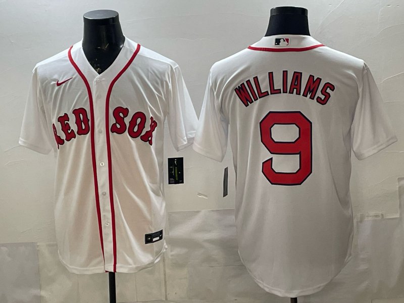Ted Williams Jersey Boston Red Sox #9 White Stitched