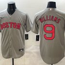 Ted Williams Jersey Boston Red Sox #9 Gray Stitched