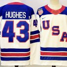 Quinn Hughes Jersey USA #43 Hockey White 2026 Replica
