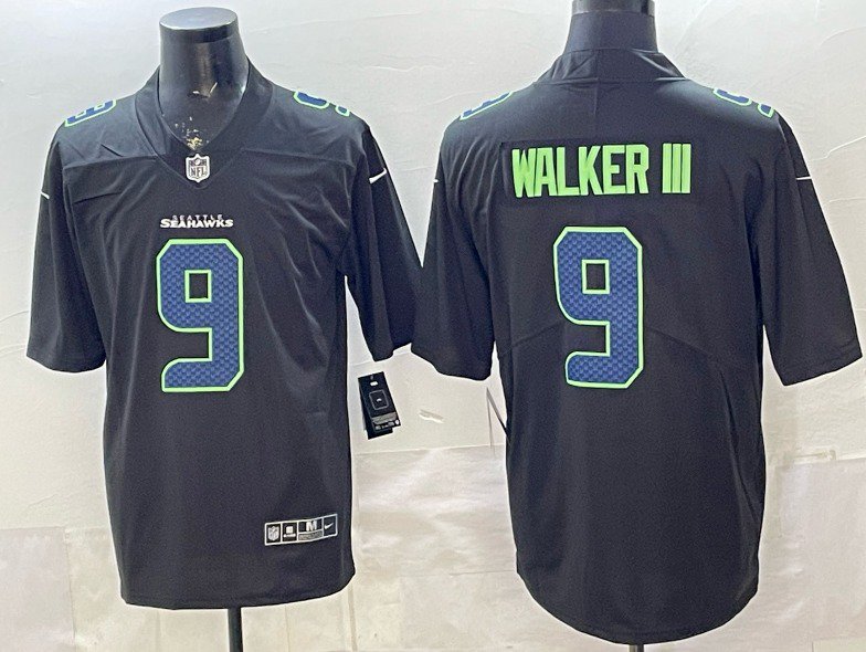 Kenneth Walker III Seattle Seahawks #9 Limited Navy Vapor Jersey