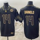 Seattle Seahawks #14 Sam Darnold Black Gold F.U.S.E. 50th Season Patch Vapor Limited Stitched Jersey