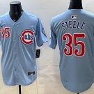 Chicago Cubs #35 Justin Steele Blue 2nd Alternate Limited Stitched Jersey