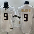 Seattle Seahawks #9 Kenneth Walker III White Gold FUSE Stitched Jersey