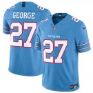 Tennessee Titans #27 Eddie George Light Blue 2026 F.U.S.E. Stitched Jersey