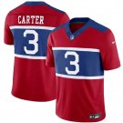 New York Giants #3 Abdul Carter Red 2026 Alternate Vapor F.U.S.E. Stitched Jersey
