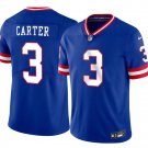 New York Giants #3 Abdul Carter Blue 2026 Classic Stitched Jersey