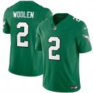 Philadelphia Eagles #2 Tariq Woolen Kelly Green 2026 F.U.S.E. Throwback Stitched Jersey