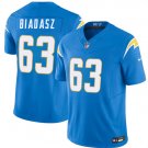 Los Angeles Chargers #63 Tyler Biadasz Blue F.U.S.E. Stitched Jersey