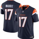 Denver Broncos #17 Jaylen Waddle Navy F.U.S.E. Stitched Jersey