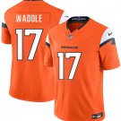 Denver Broncos #17 Jaylen Waddle Orange F.U.S.E. Stitched Jersey