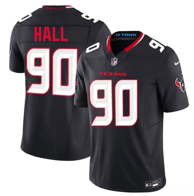 Houston Texans #90 Logan Hall Navy 2nd Alternate 2026 F.U.S.E. Stitched Jersey