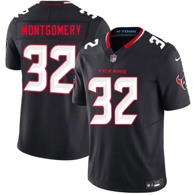 Houston Texans #32 David Montgomery Navy 2nd Alternate 2026 F.U.S.E. Stitched Jersey