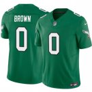Philadelphia Eagles #0 Hollywood Brown Kelly Green 2026 F.U.S.E. Throwback Stitched Jersey