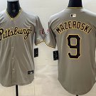 Pittsburgh Pirates #9 Bill Mazeroski Grey Limited Stitched Jersey