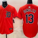 Detroit Tigers #13 Dillon Dingler Orange Limited Stitched Jersey
