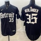Detroit Tigers #35 Justin Verlander Black Limited Stitched Jersey