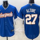 Venezuela #27 Jose Altuve Blue 2026 World Baseball Classic Stitched Jersey