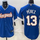 Venezuela #13 Salvador Perez Blue 2026 World Baseball Classic Stitched Jersey