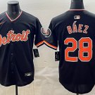 Detroit Tigers #28 Javier Báez Black 2026 Meijer Patch Alternate Vapor Premier Jersey