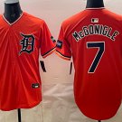 Detroit Tigers #7 Kevin McGonigle Orange 2026 Alternate Vapor Premier Limited Stitched Jersey