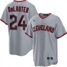 Cleveland Guardians #24 Chase DeLauter Gray Cool Base Limited Stitched Jersey